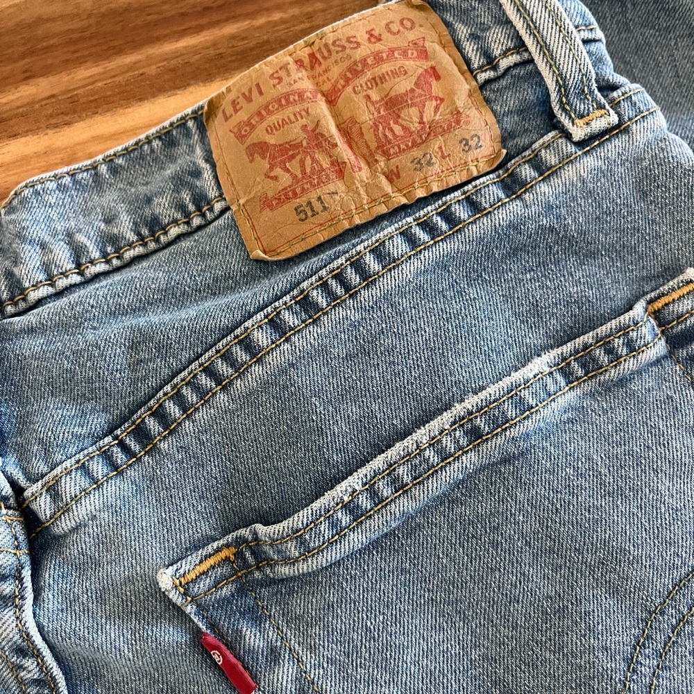 Levi’s 511 Ripped Jeans Size 32/32 - Picture 4 of 6